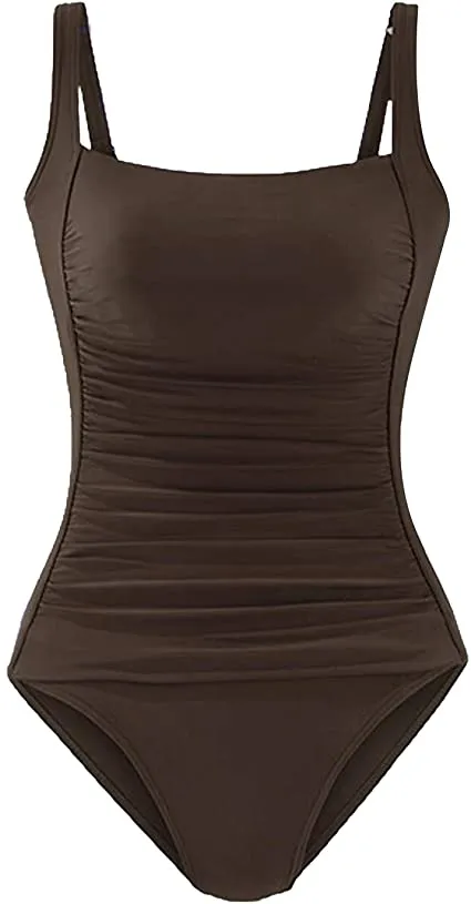 Upopby Woman's Square Neck Backless One-Piece Swimsuits