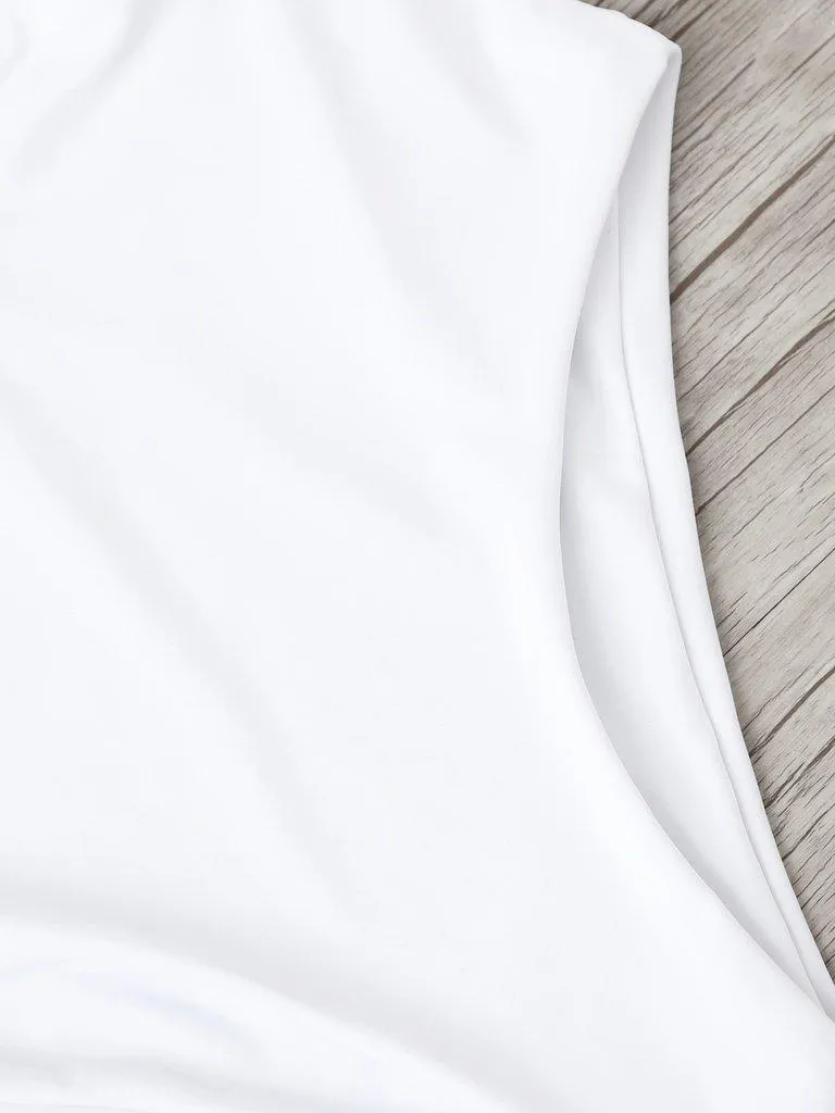 V Plunge Knot Swimsuit