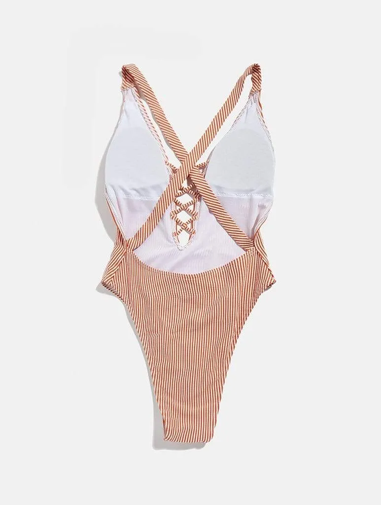 Valencia Orange Swimsuit