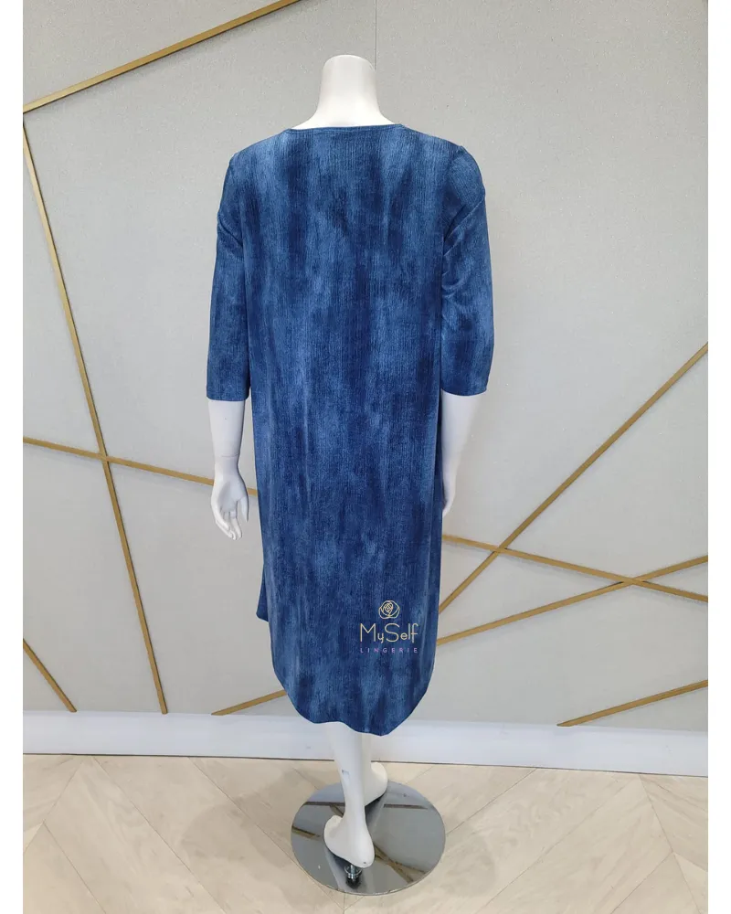 VCVRUP-BD Blue Denim Swim Cover Up Dress