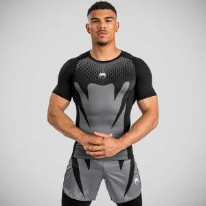 Venum Attack Short Sleeve Rash Guard Black/Grey