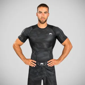 Venum Electron 3.0 Short Sleeve Rash Guard Black