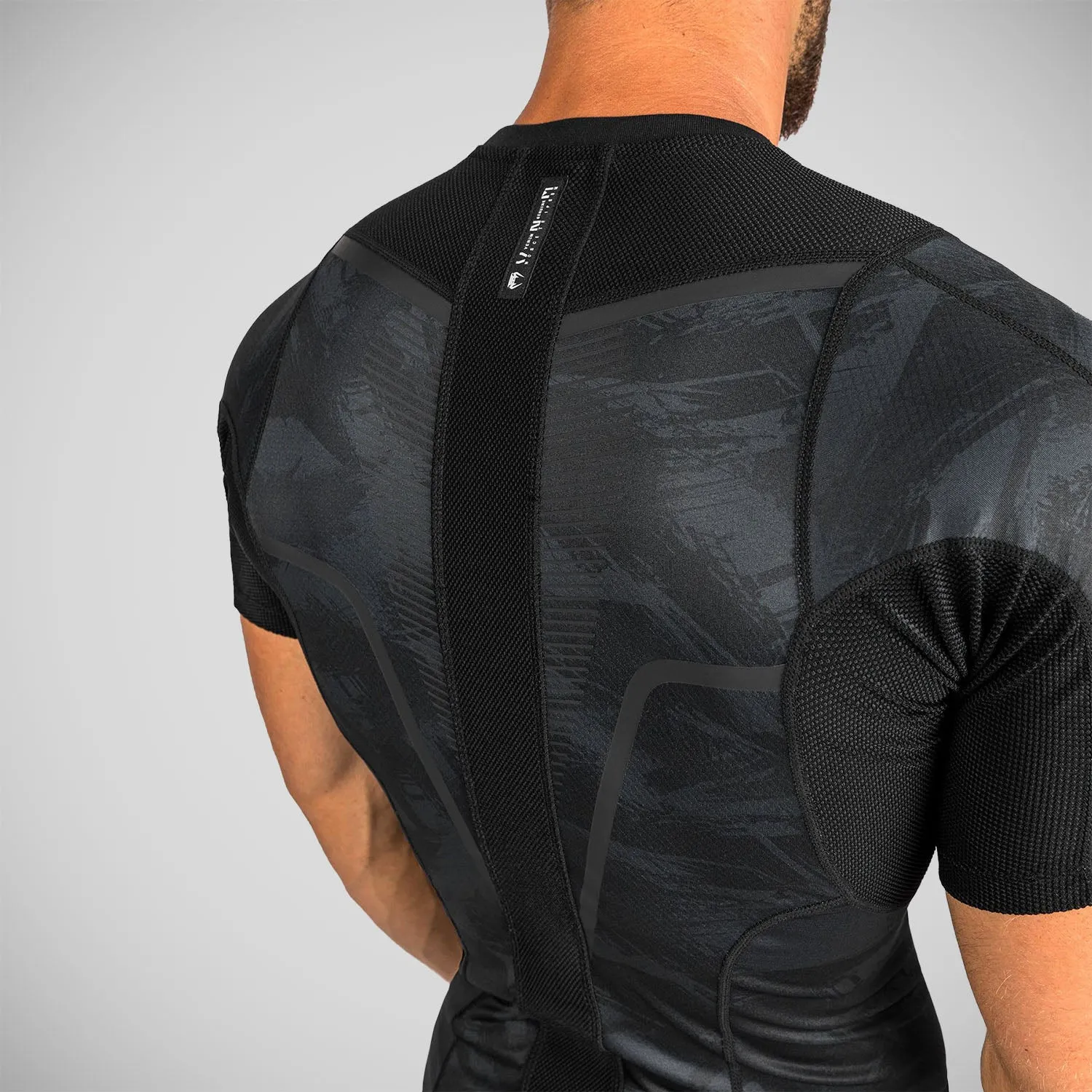 Venum Electron 3.0 Short Sleeve Rash Guard Black