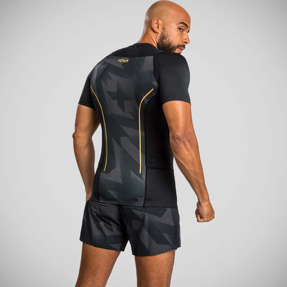Venum Razor Short Sleeve Rash Guard Black/Gold