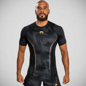 Venum Razor Short Sleeve Rash Guard Black/Gold