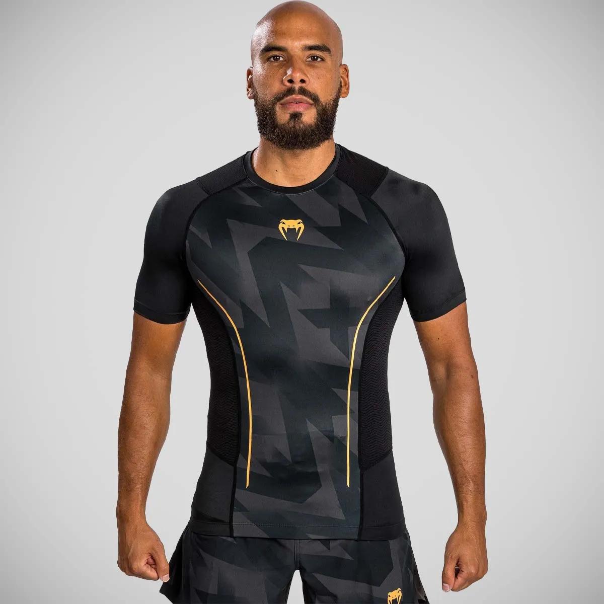 Venum Razor Short Sleeve Rash Guard Black/Gold