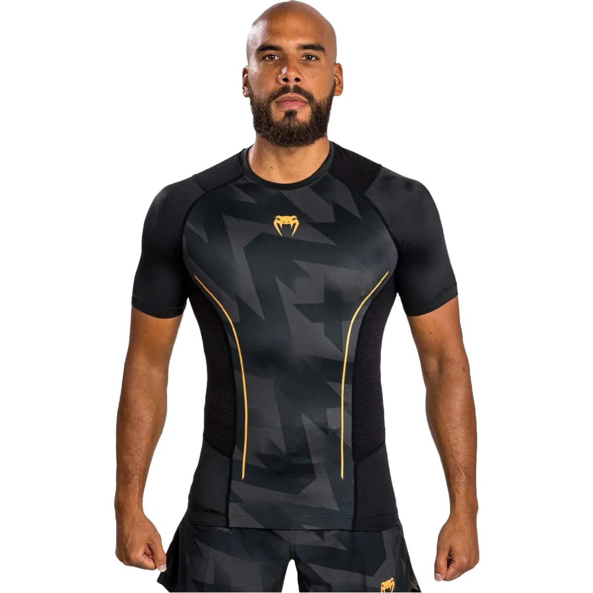 Venum Razor Short Sleeve Rash Guard Black/Gold