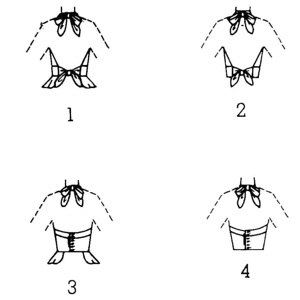 Vintage 1970s Pattern – Halter-Tops, Four Styles in One - Bust 32" (81.3cm)