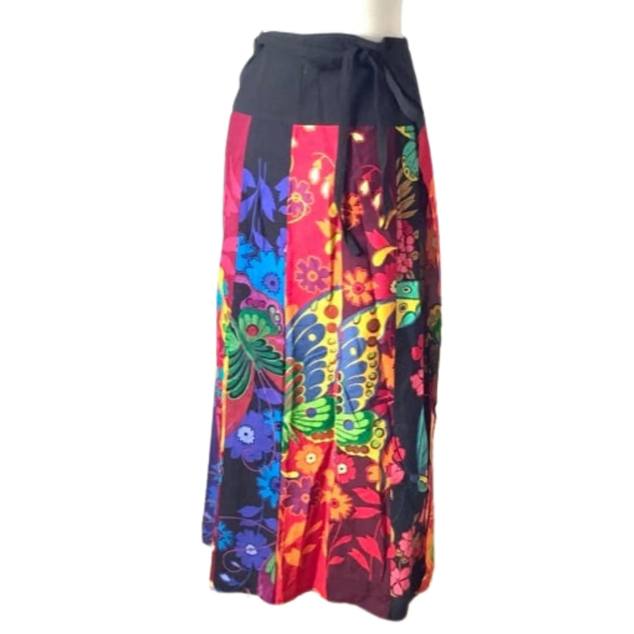 Vintage Maxi Wrap Skirt