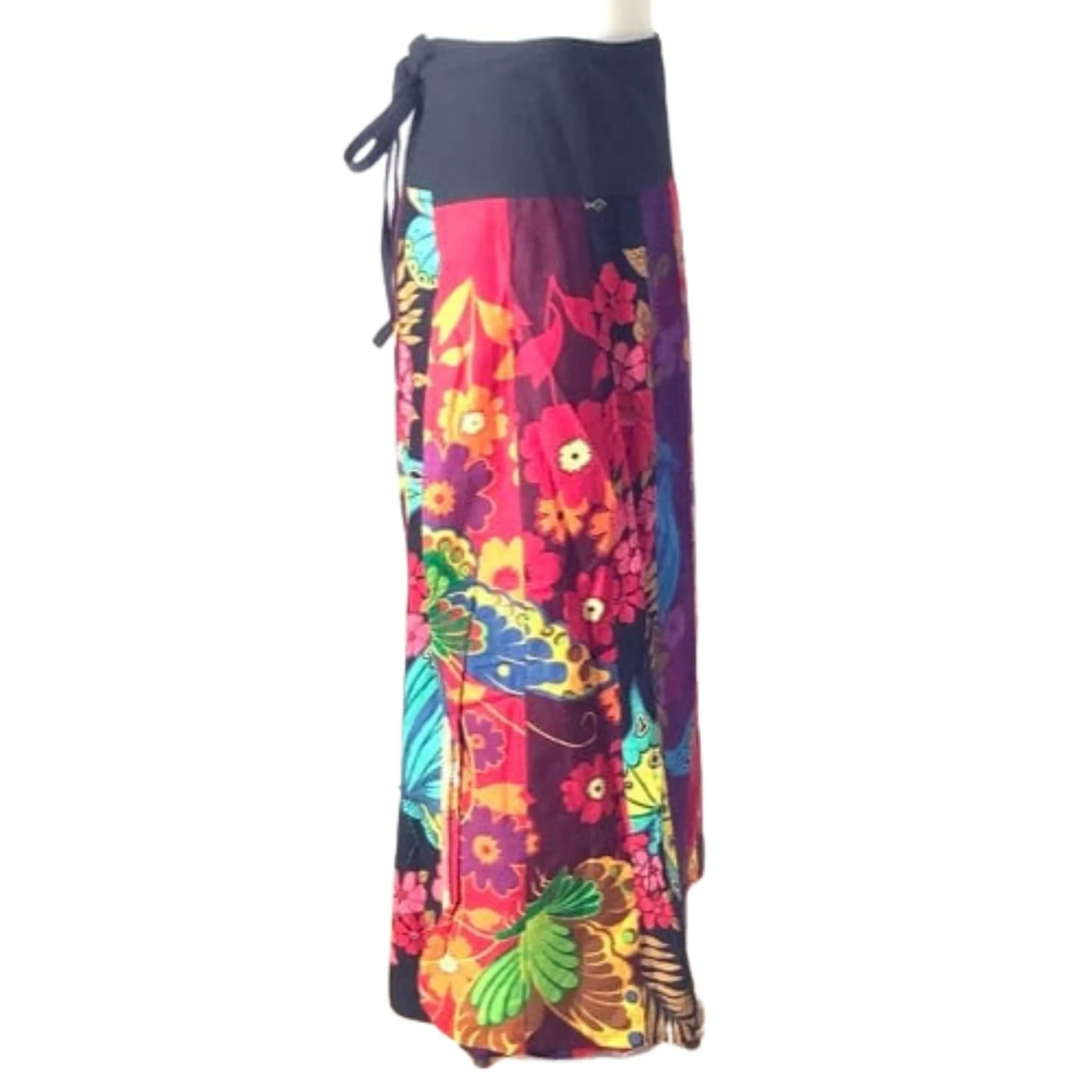 Vintage Maxi Wrap Skirt