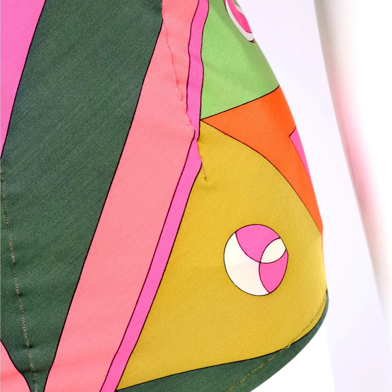 Vintage Pucci One Piece Halter Swimsuit Signature Print Size M