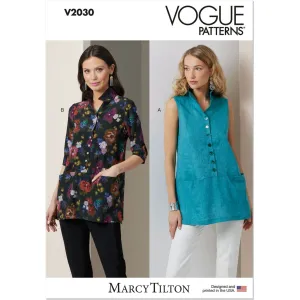Vogue Pattern V2030 Misses' Tunics by Marcy Tilton