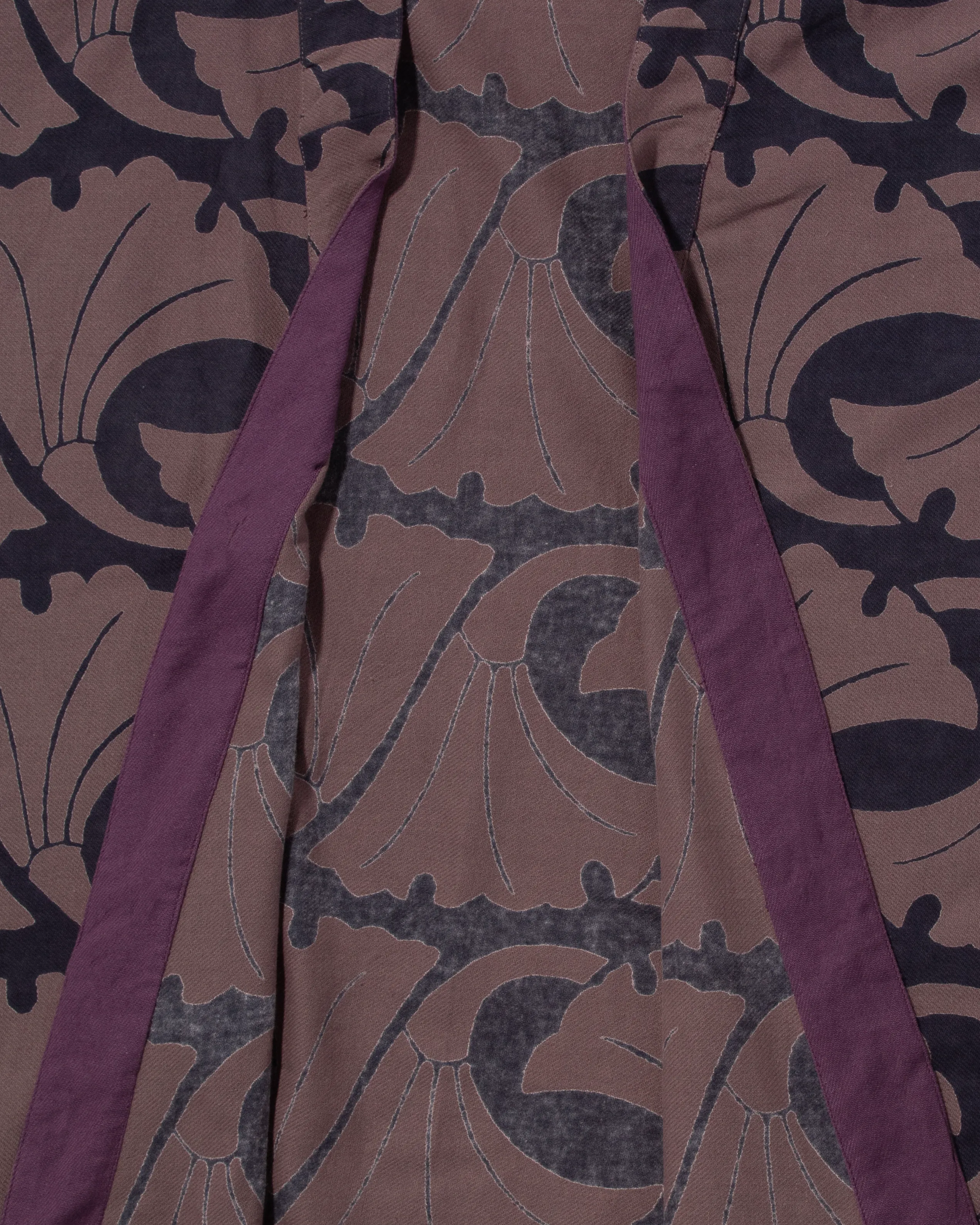 Wa-Modern Haori Robe, Purple Pattern