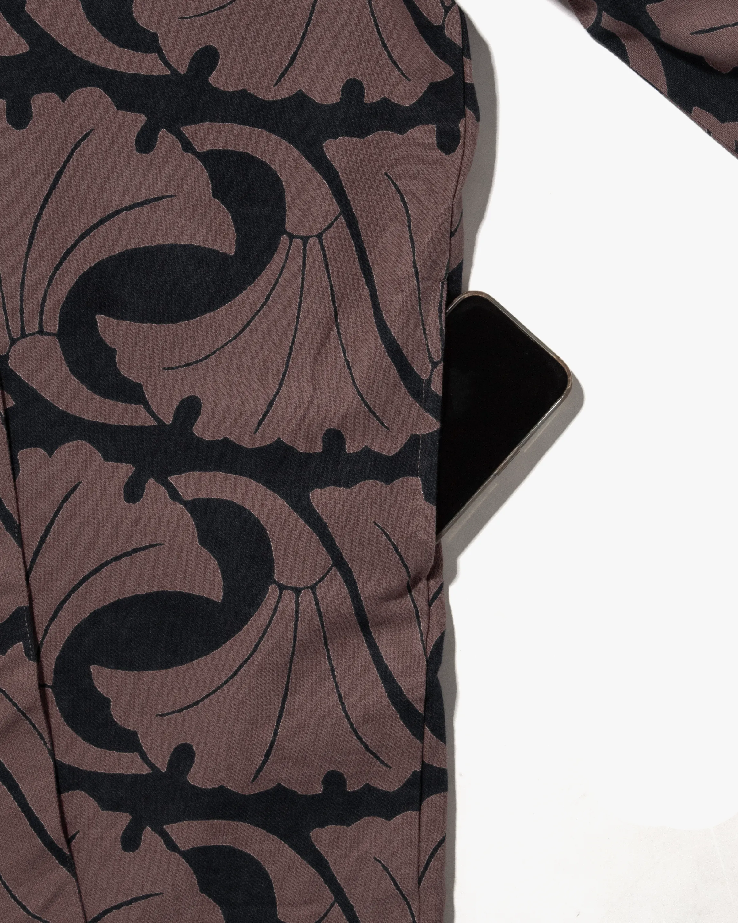 Wa-Modern Haori Robe, Purple Pattern