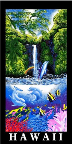 Waterfall Beach Towel
