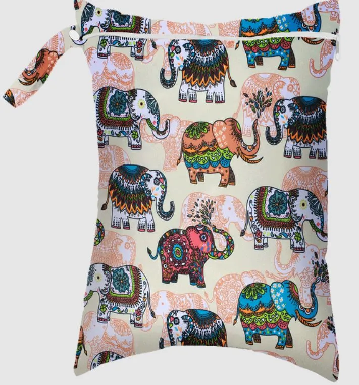 Wet Bags : Size Large Multiple Prints with One Zipper