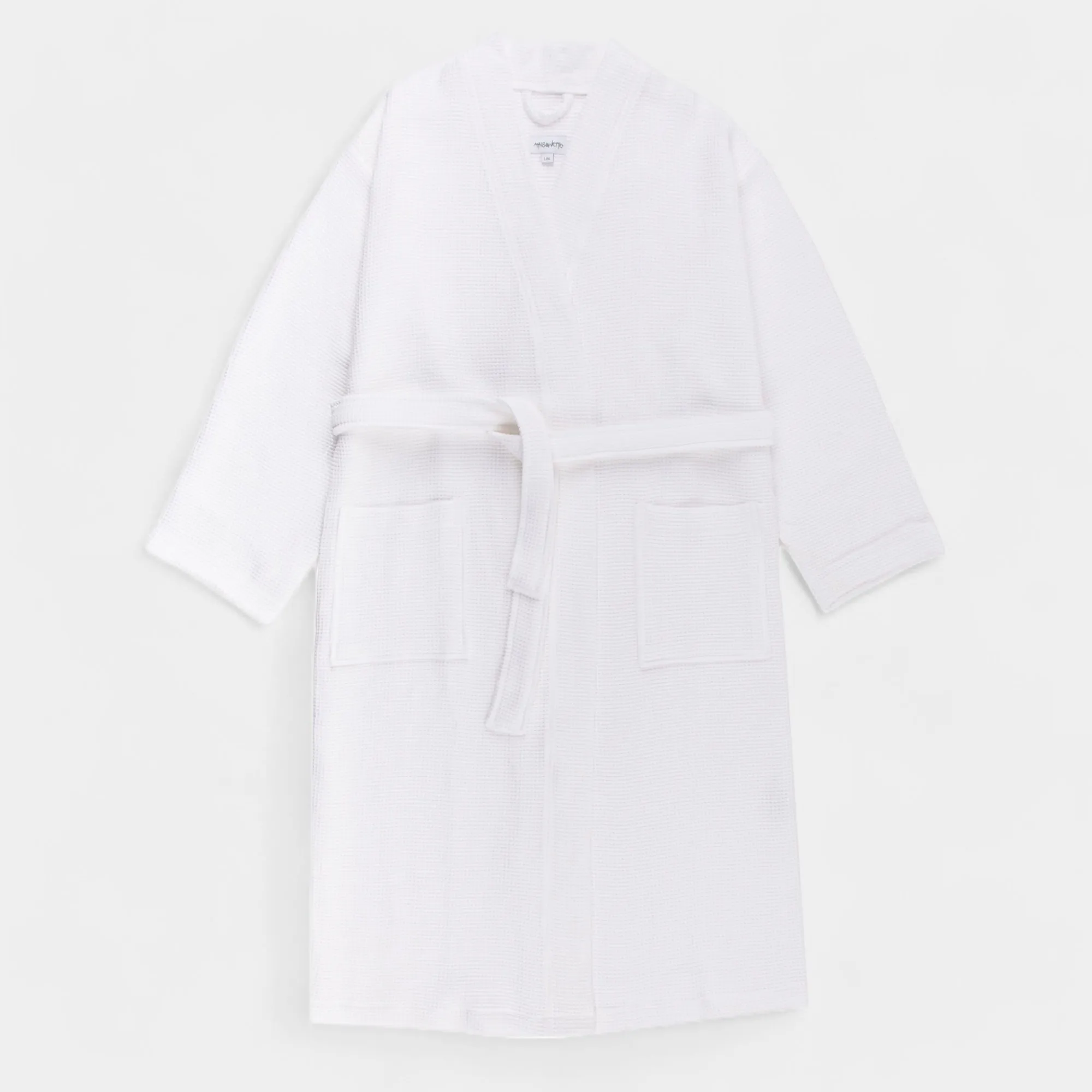 White Cotton Kimono Robe (L/XL)