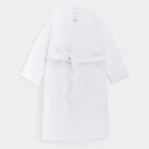 White Cotton Kimono Robe (L/XL)