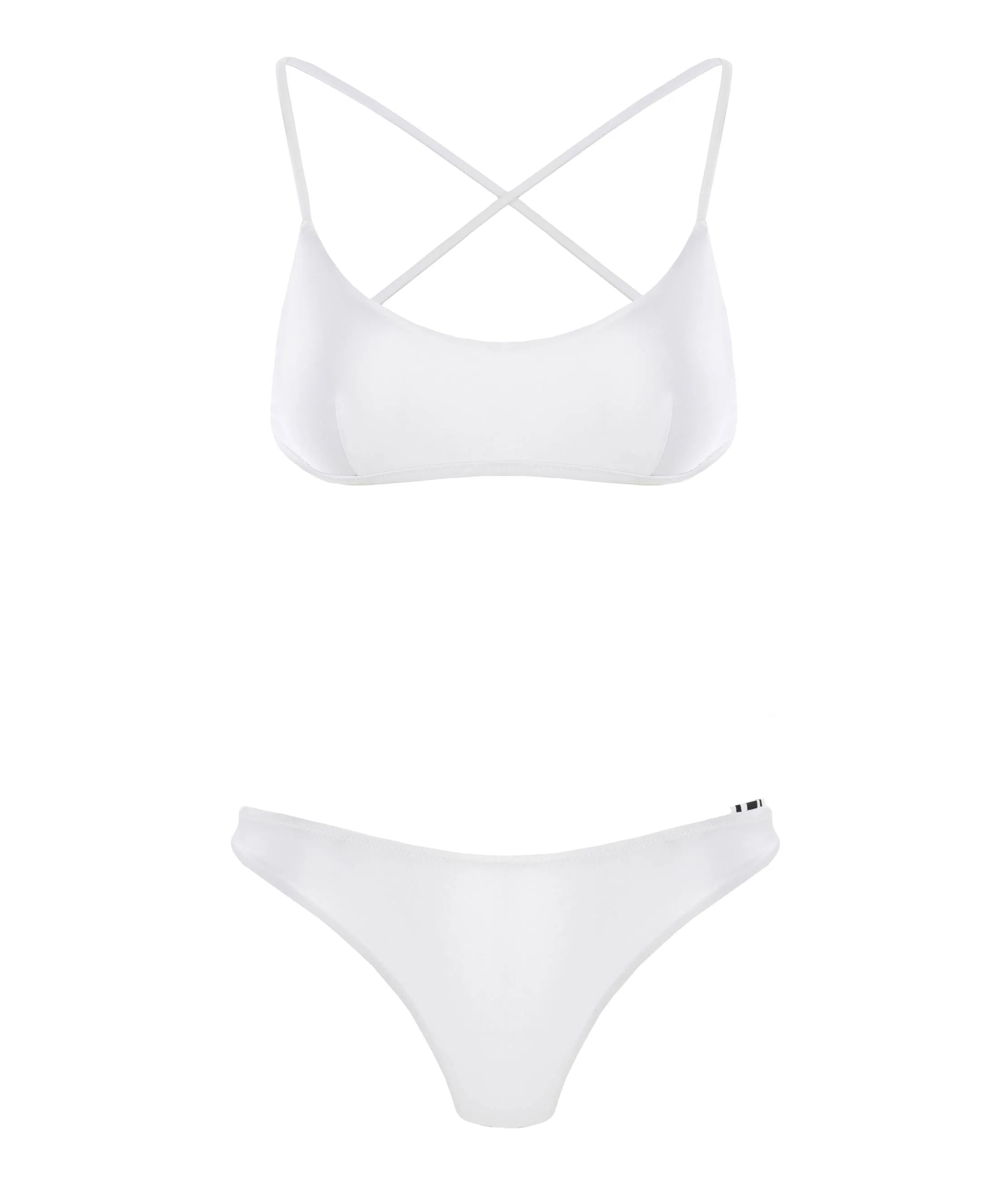 WHITE MALTA BIKINI BOTTOM