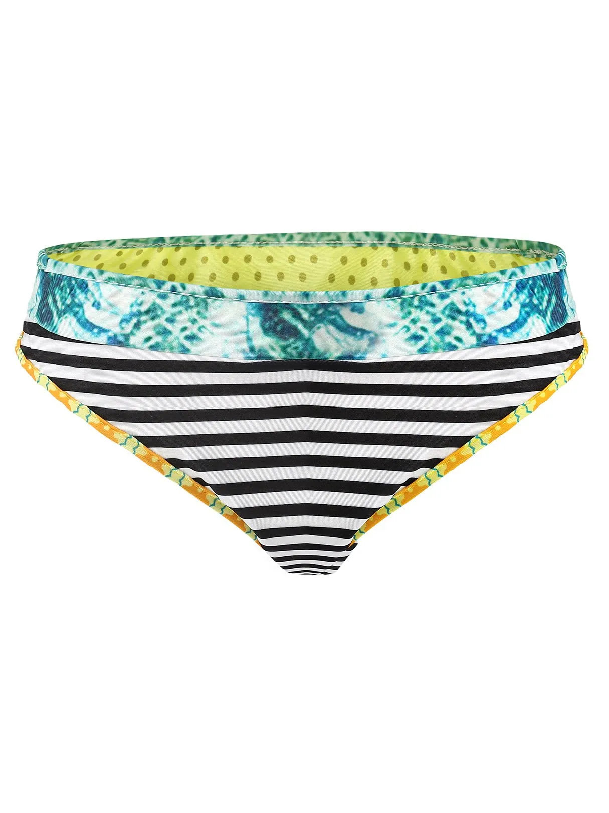 Wholesale Asymmetrical Stripe Geometrical Sleeveless 2 Piece Bikini