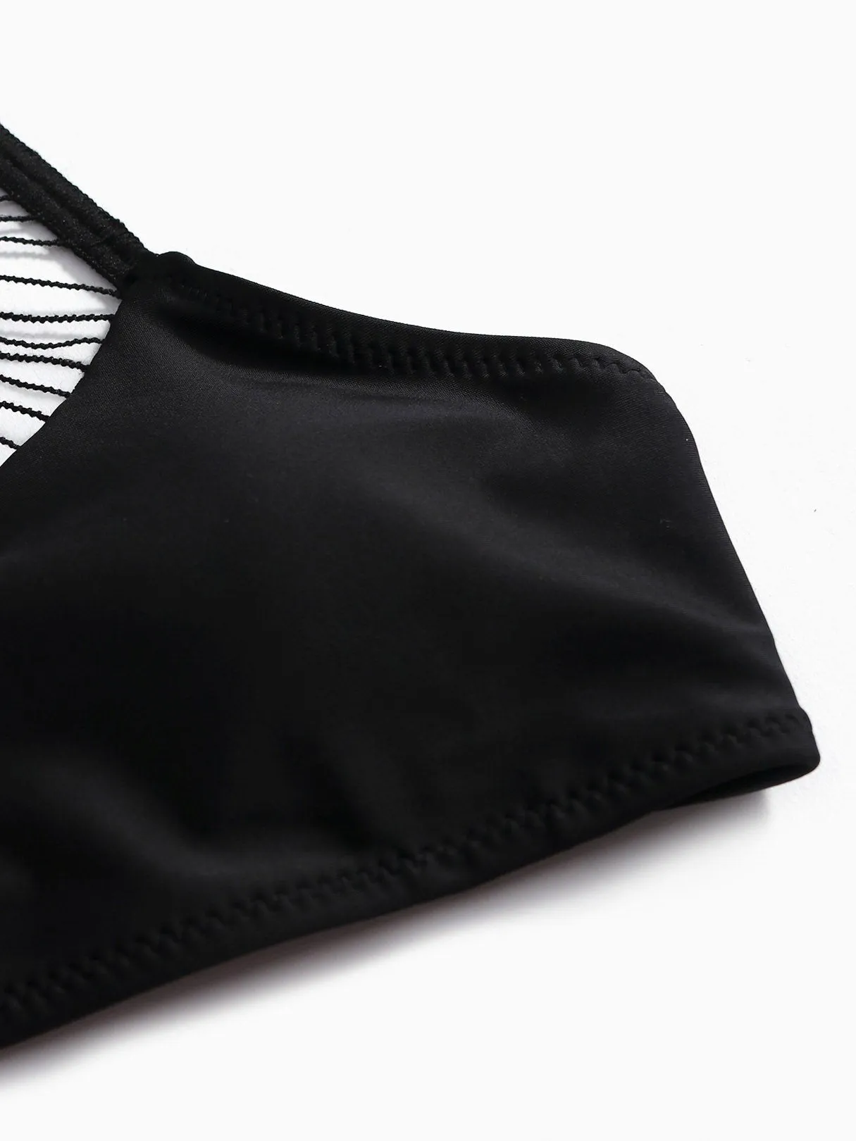 Wholesale Black Halter Two Piece Bikini