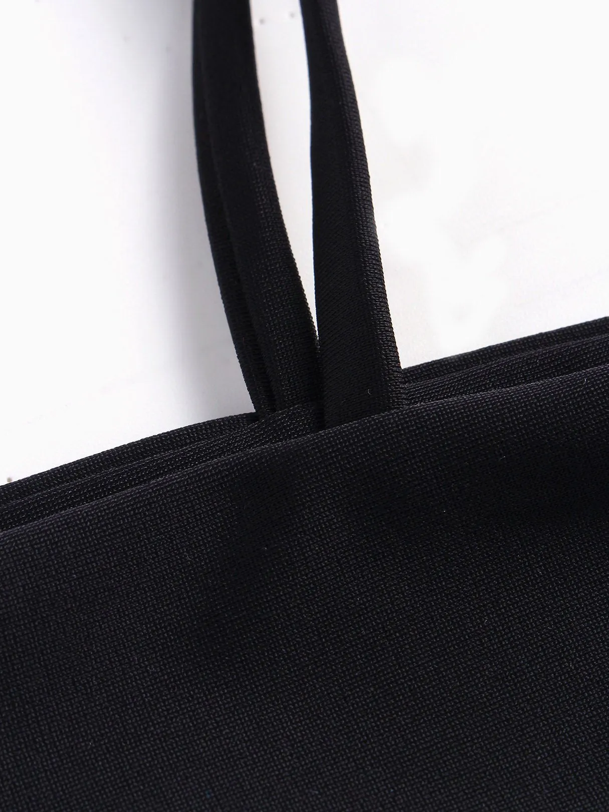 Wholesale Black Tube Top Sleeveless Plain Spaghetti Strap Tie-Up Bikinis