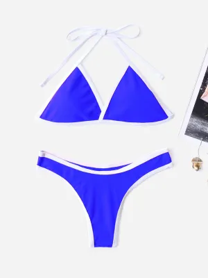 Wholesale Halter Plain Two Piece Bikini