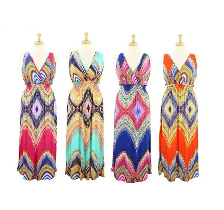 Wholesale Maxi Long Summer Dresses 100 Pieces