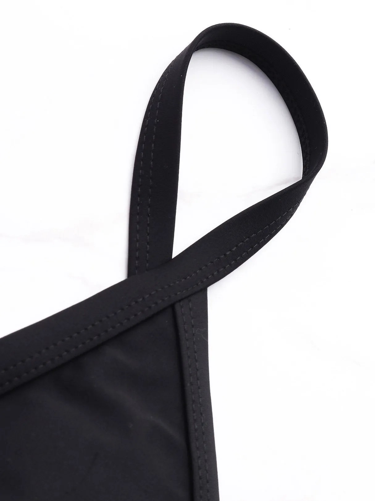 Wholesale Sexy String Black Plain Bikinis