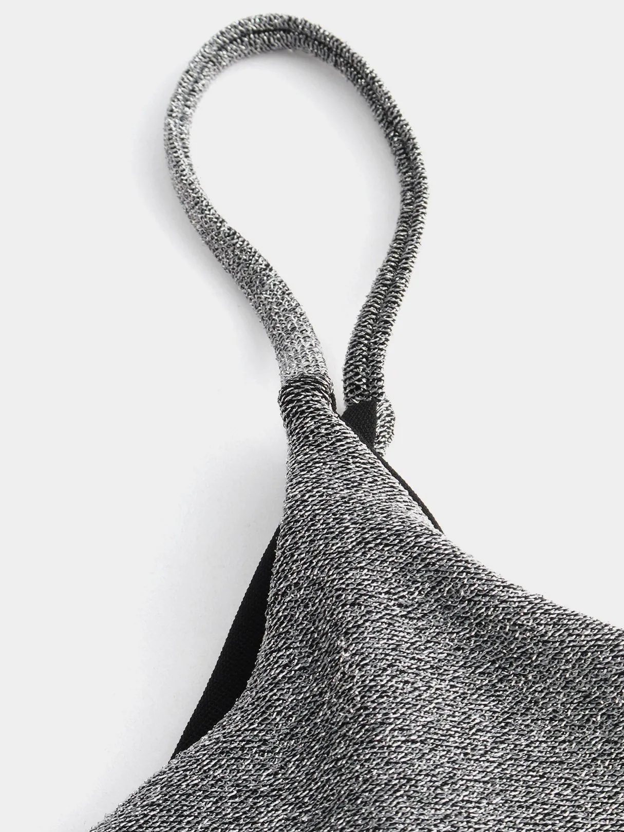 Wholesale Silver Asymmetrical One Shoulder Bikini Swimsuit