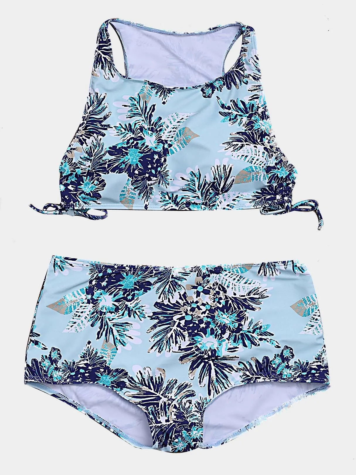Wholesale Sleeveless Floral Print Bikinis