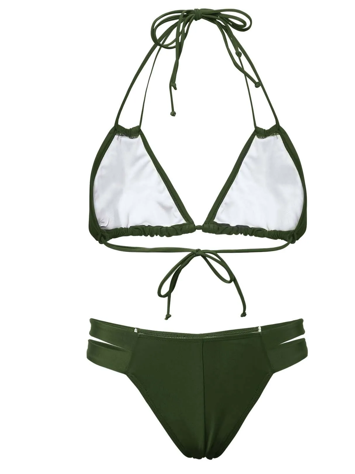 Wholesale Sleeveless Green Bikinis