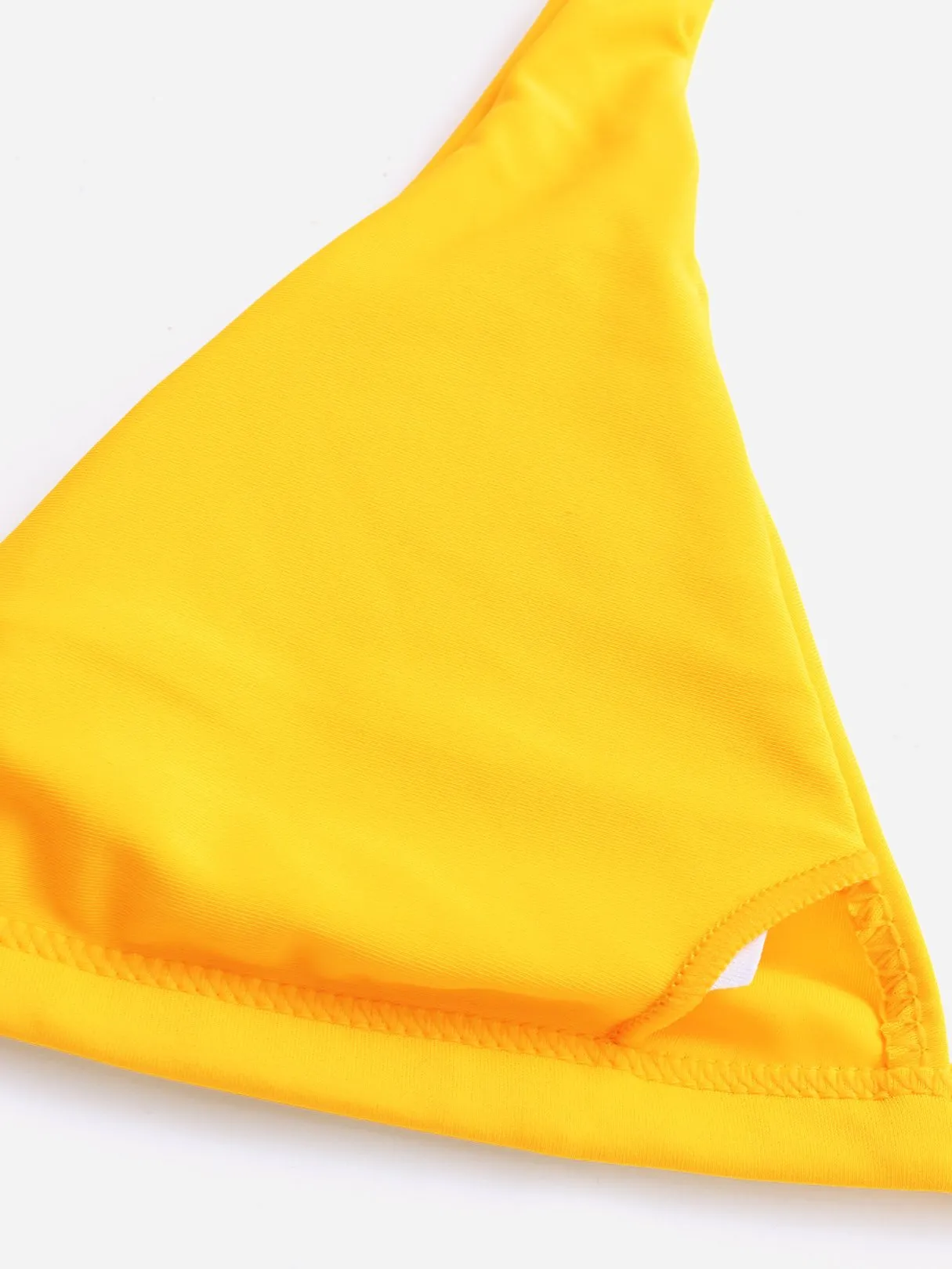Wholesale Sleeveless Plain Spaghetti Strap Two Piece Bikinis