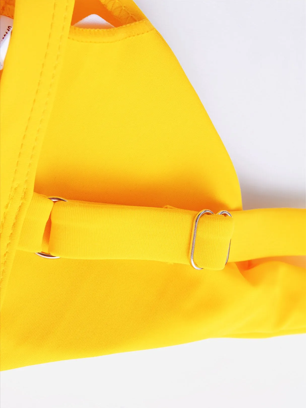 Wholesale Sleeveless Plain Spaghetti Strap Two Piece Bikinis