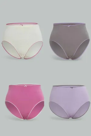 Women Assorted Full Brief Set (Pack of 4)