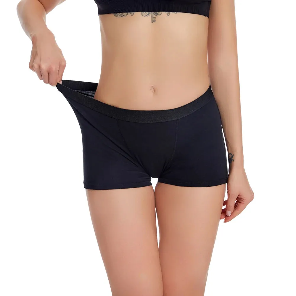 Women Boyshorts Washable Incontinence Underwear for Period Women Leak Proof Boyshorts Boxer