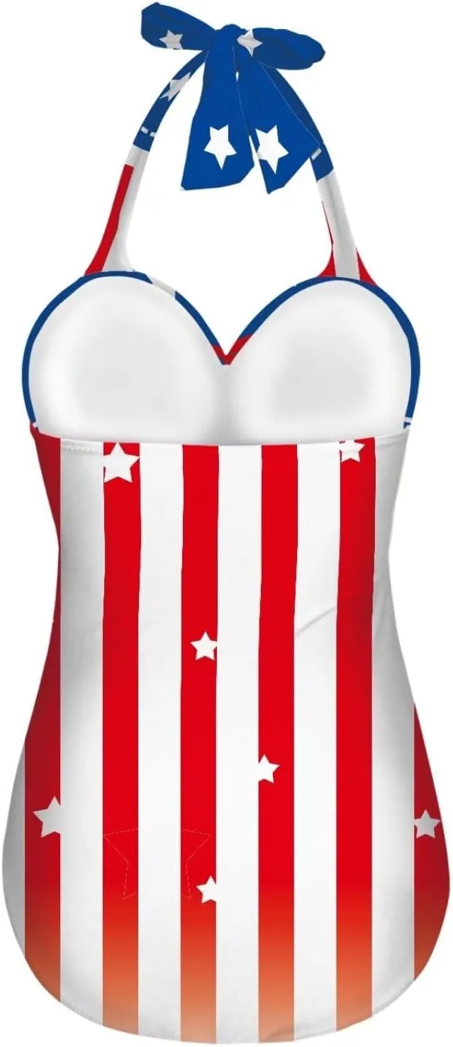 Women One Piece Swimsuit Halter Ruched High Waist Tummy Control Bathing Suit Backless Monokinis Swimwear Size S-2XL