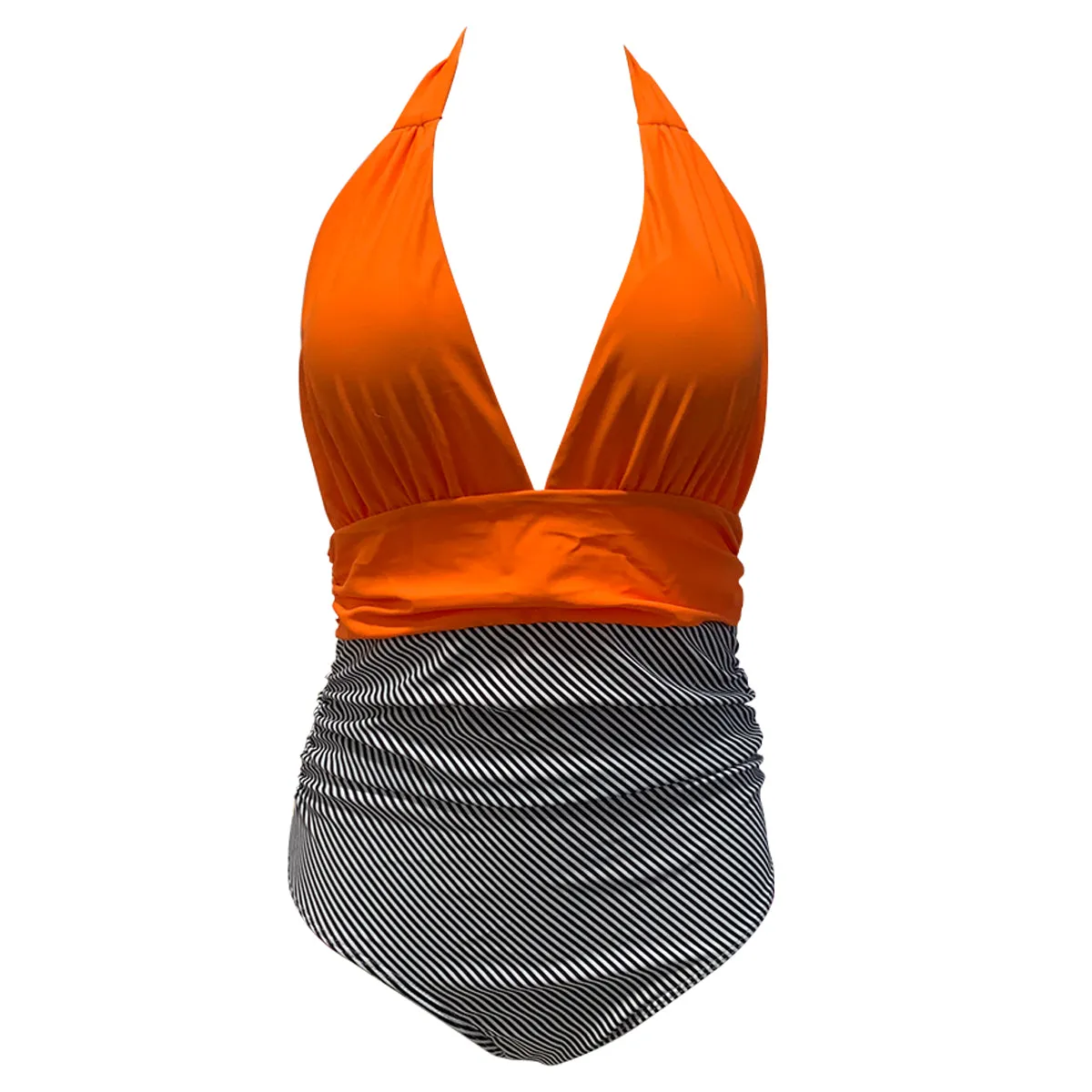 Women One Piece Swimwear Front Crossover Swimsuits Hollow Bathing Suits Monokinis