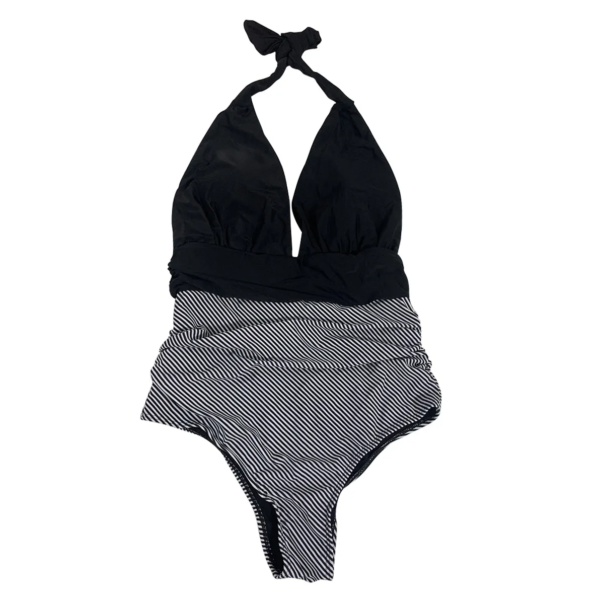 Women One Piece Swimwear Front Crossover Swimsuits Hollow Bathing Suits Monokinis