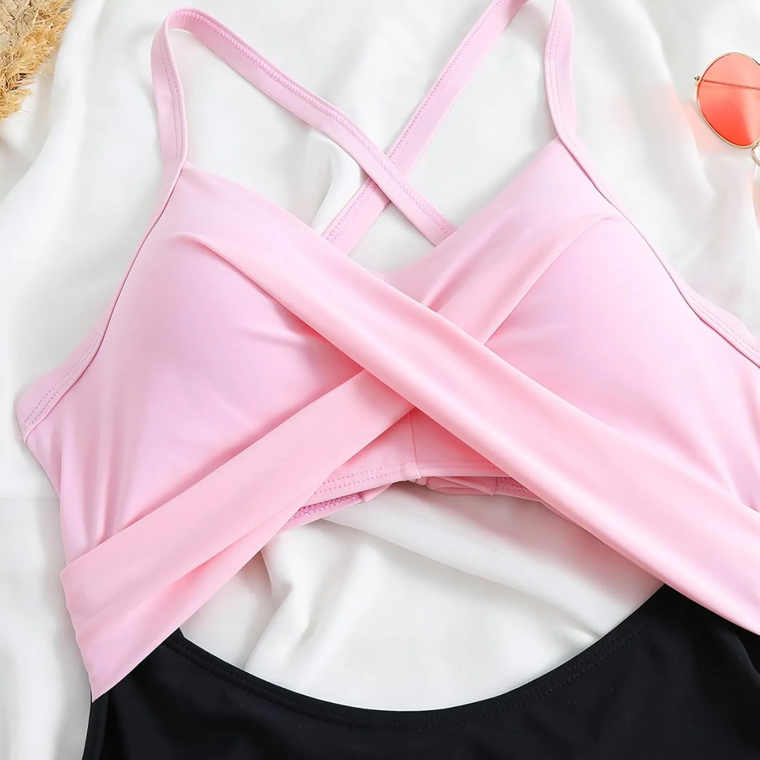 Women Swimsuits Vacation Bikini Sets for Women Tankini Swimsuits for Women Tummy Control Bathing Suit Cute