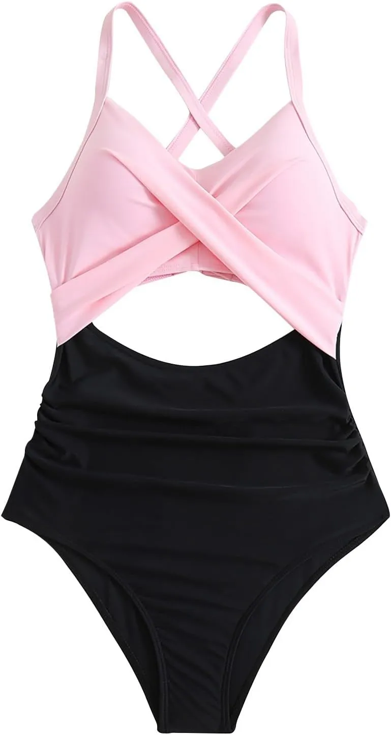 Women Swimsuits Vacation Bikini Sets for Women Tankini Swimsuits for Women Tummy Control Bathing Suit Cute