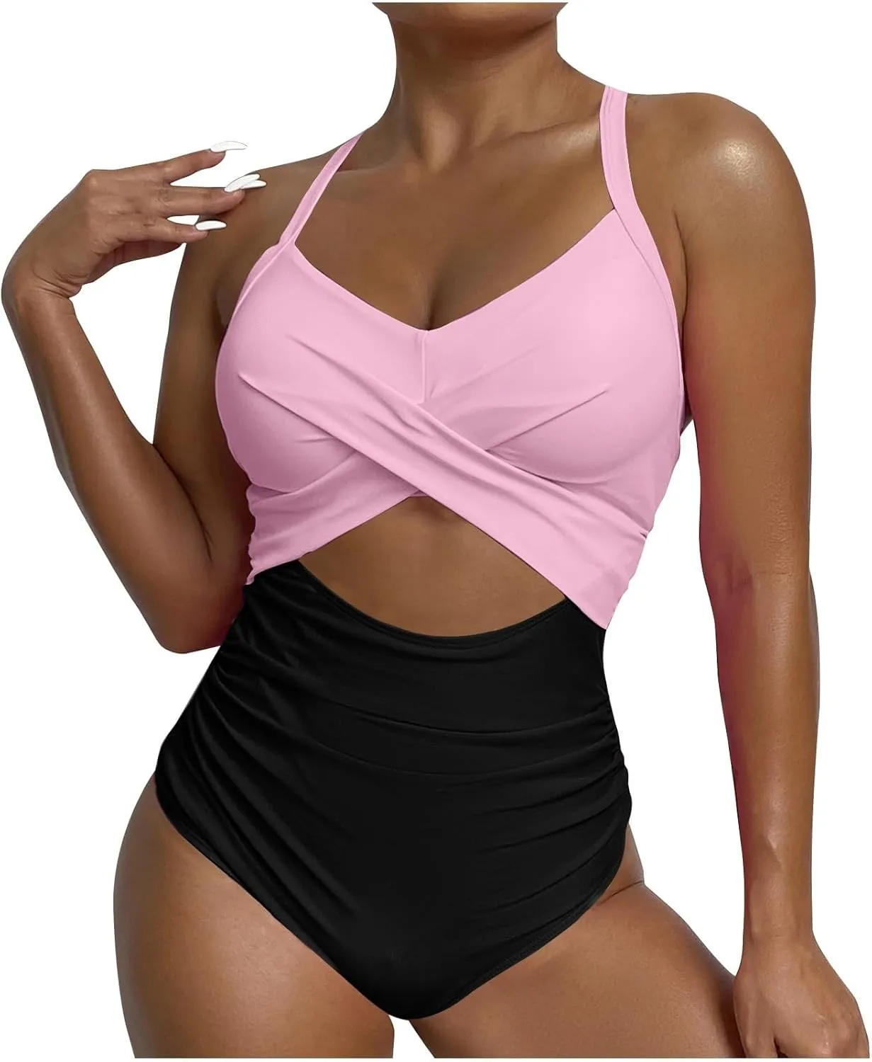 Women Swimsuits Vacation Bikini Sets for Women Tankini Swimsuits for Women Tummy Control Bathing Suit Cute