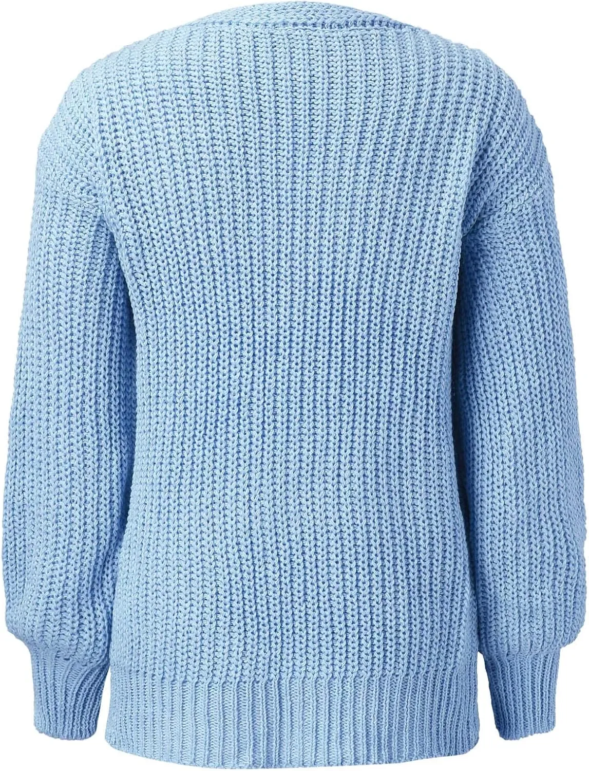 Women's 2024 Fall Open Front Cardigans Long Lantern Sleeve Cozy Knitted Sweaters Casual Oversized Chunky Outwear Coat
