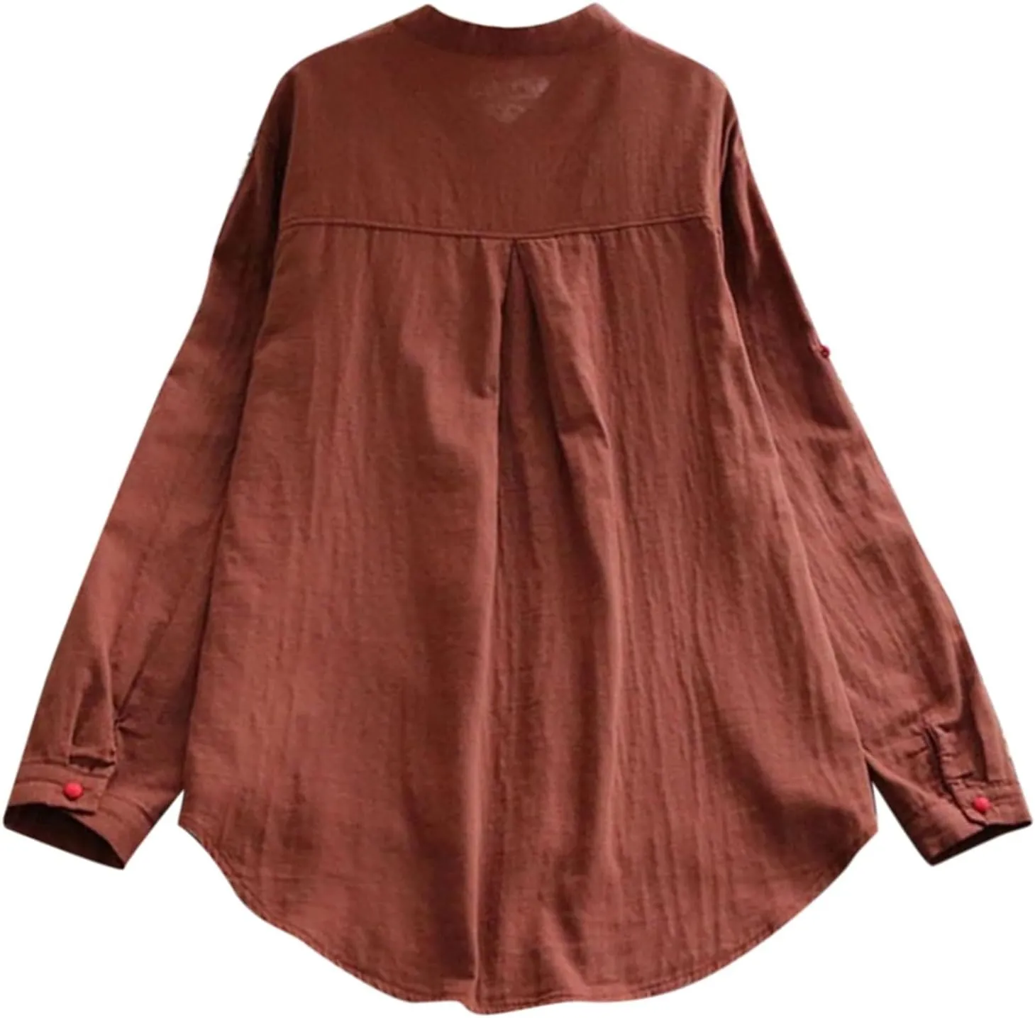 Womens Beach Cover Ups Plus Size Long Sleeve Button Down Linen Shirt Bikini Swimsuit Cover Up Summer Dress Shirts
