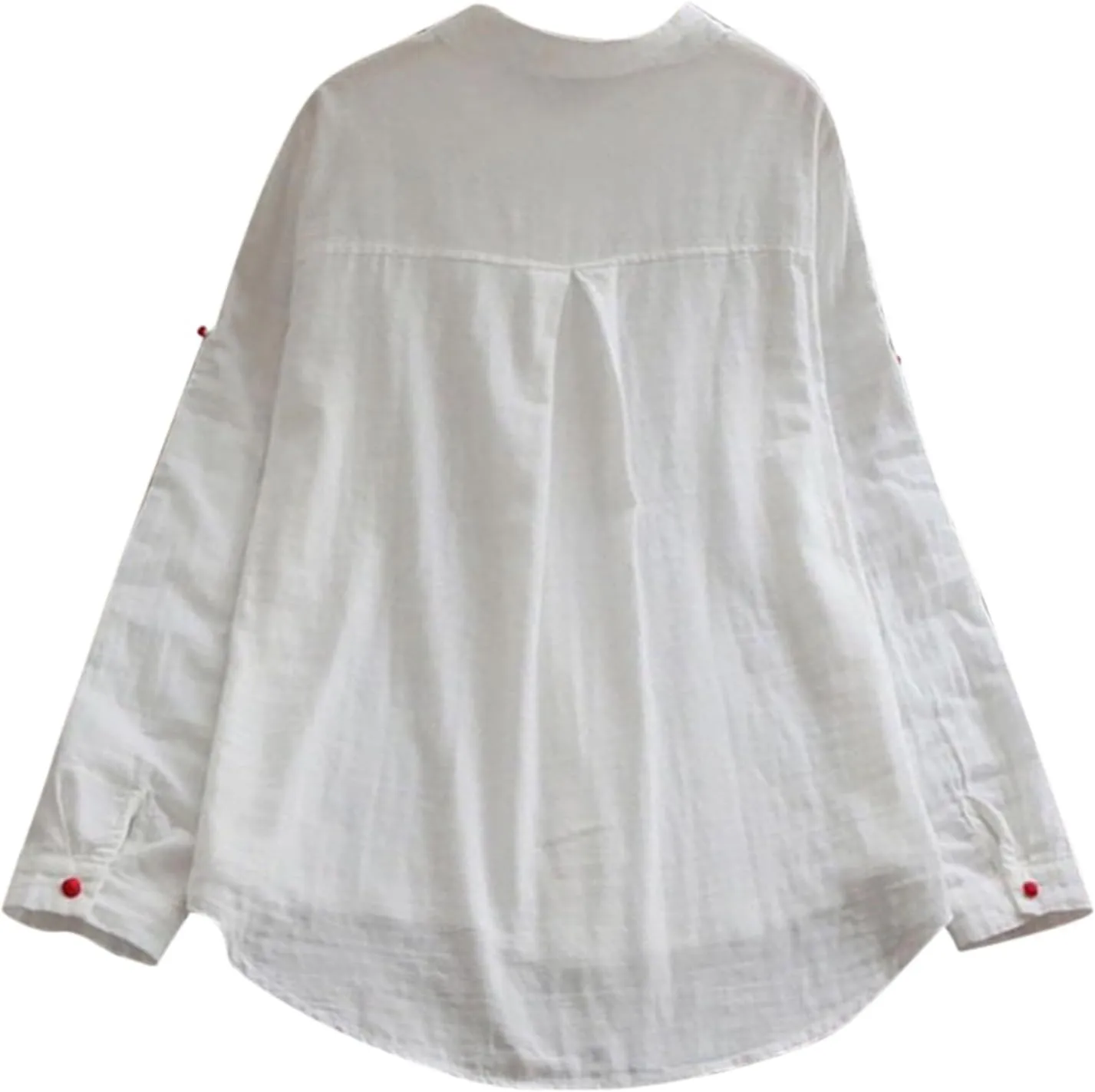 Womens Beach Cover Ups Plus Size Long Sleeve Button Down Linen Shirt Bikini Swimsuit Cover Up Summer Dress Shirts