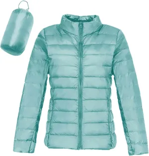 Women's Down Jacket Hooded Windproof Puffer Coat Packable Warm Winter Jacket Lightweight Ladies Parka Loose Fit Dowm Jacket