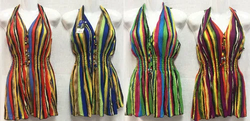 women's halter neck multicolor shirts assorted Case of 12