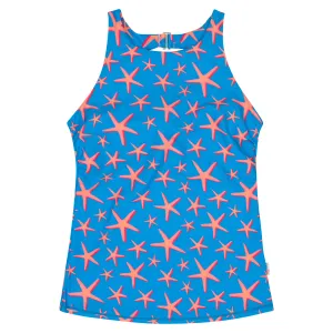 Women’s High Neck Fitted Tankini Top | “Starfish”