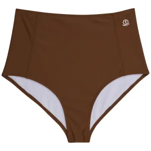Women's High Waist Bikini Bottoms | "Cold Brew"
