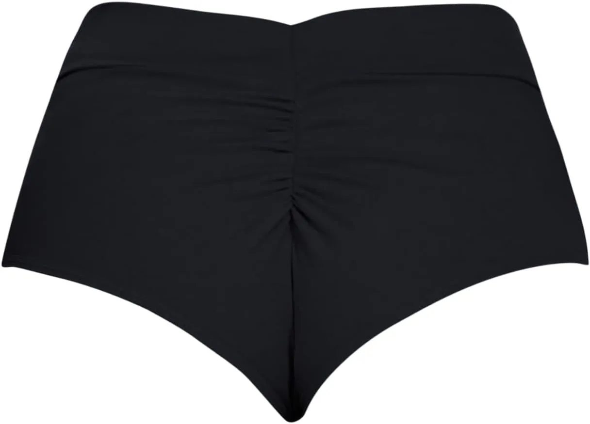 Women's High Waist Swimsuits Booty Shorts V Back Butt Lifting Cheeky Bikinis Bottoms Scrunch Gym Workout Hot Shorts